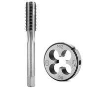 QWORK® Machos de roscar M12x1.25mm, juego de machos y terrajas