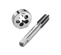 QWORK® Machos de roscar M14x1.5mm, juego de machos y terrajas