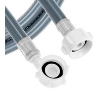 QWORK® Manguera de entrada universal de 1.5 metros para agua fría en lavadoras, manguera de entrada de agua de 3/4 pulgadas.