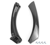 QWORK® Manija De Puerta De Automóvil, Adecuada Para Accesorios De Automóviles Compatible Con Bmw Serie 3 2004-2012 (E90 Derecha),Fibra de Carbono
