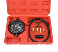 QWORK® Manómetro carburador de vacío, comprobador de presión de válvula de carburador de 0 a 10 PSI, Adecuado para una Variedad de Modelos de automóviles