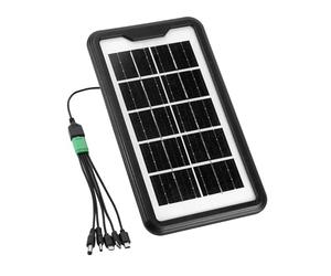 QWORK® Mini Panel Solar USB para Teléfono - 3.5W 6V 600mA Impermeable IP65 - para Senderismo, Camping, Actividades al Aire Libre