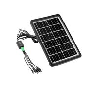 QWORK® Mini Panel Solar USB para Teléfono - 8W 1.6A 6V Impermeable IP65 - para Senderismo, Camping, Actividades al Aire Libre