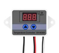 QWORK® Módulo Controlador de Temperatura LED Digital con Sonda de 1 Metro - 12V CC, 120W