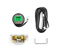 QWORK® Monitor de batería, Rango de corriente de voltaje 8V-80V, 0-350A, Voltímetro amperímetro, con cable personalizado de 4 m, Para Caravana RV, Auto