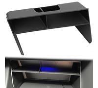 QWORK® Organizador de consola central, compartimento de almacenamiento de consola central, compatible con VW Golf 8, plástico ABS con alfombrillas de goma