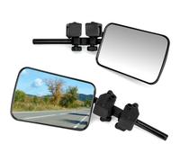 QWORK® Pack de 2 Espejos Retrovisores Universales para Caravana Remolque, Camión, Coche - Espejos Exteriores Adicional Ajustables 360°