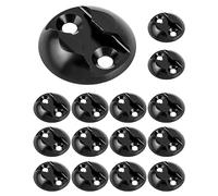 QWORK® Paquete de 15 placas de amarre para rieles de líneas aéreas Puntos de amarre para aviones, casas móviles, furgonetas, ambulancias, etc. - Una forma flexible de asegurar cargas (45 mm)