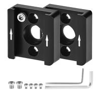 QWORK® Paquete de 2 adaptadores de Zapato frío con Rosca de 1/4" para jaulas de cámaras DSLR, Luces LED, monitores de videocámaras, Flashes.