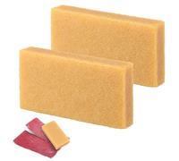 QWORK® Paquete de 2 bloques de limpieza para cintas de lijar 150 x 75 x 25 mm para limpiar cintas de lijar y discos abrasivos - caucho natural de alta calidad
