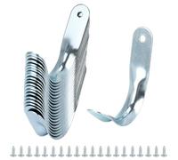 QWORK® Paquete de 20 ganchos duraderos para dispositivos, ganchos de garaje - 20 ganchos individuales para garaje, jardín, cobertizo, taller