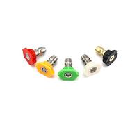 QWORK Paquete de 5, Repuesto Boquilla Pulverizador, Puntas de Pulverización para Lavadora a Presión, 1/4 pulgadas, 2.5 GPM
