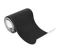 QWORK® Parche autoadhesivo de tela, 10 x 200 cm lienzo autoadhesivo negro, para reparar ropa y accesorios, para carpas, muebles, asientos de automóviles