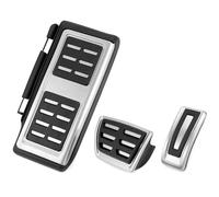 QWORK® Pedales de Reposapiés de Acero Inoxidable Cubierta de Tapas de Pedal de Freno, Compatible con VW Golf 7