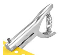 QWORK® Perforadora de un Solo Orificio de 6 mm - Perforadora Resistente para Papel, Tarjetas y PVC, con Capacidad de Perforación de hasta 2 mm (20 Hojas)