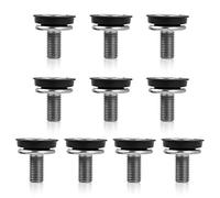 QWORK® Pernos de fijación del Brazo de manivela de Cabeza Hexagonal, Tornillos de Manivela de Bicicleta para Soporte Inferior de Juego de Bielas de Orificio Cuadrado, 8 mm x 15 mm, 10 Piezas