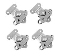 QWORK Pestillo de acero inoxidable resistente para cajas de vuelo y cajas de equipo, paquete de 4 unidades de 2 x 1-1/2 pulgadas, altas cargas de trabajo, excelente anticorrosión