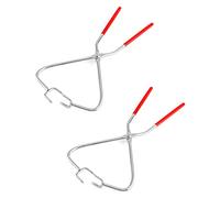 QWORK Pinzas de inmersión para escultura, paquete de 2 pinzas de escultura de arcilla de acero inoxidable, herramientas de escultura de arcilla de cerámica para esculturar modelado de arcilla