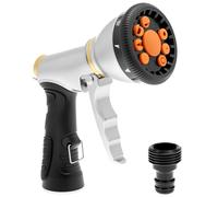 QWORK® Pistola de agua, pistola manguera jardin de alta presión con 9 funciones, para riego y lavado de autos