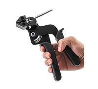 QWORK® Pistola de amarre de cable, herramienta de sujeción de cables de acero inoxidable, Tensor de bridas de metal, para bloquear y cortar las ataduras