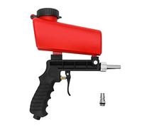 QWORK Pistola de chorro de arena , pistola neumática , para mantenimiento automotriz para óxido , pintura , roja