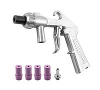 QWORK® Pistola de Chorro de Arena, Sandblaster Sand Blaster Gun Kit con 4 boquillas de cerámica