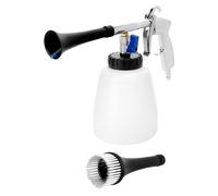 QWORK® Pistola de Limpieza de Automóviles, 6.5-9.2Bar, con Botella de Espuma y Cepillo, para Interiores de automóviles