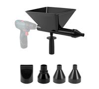 QWORK® Pistola de mortero eléctrica, Rociador de mortero con 5 boquillas reemplazables (plástico)