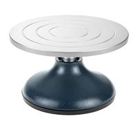 QWORK® Placa giratoria de escultura, plato giratorio de cerámica de 18 cm con base robusta, para cerámica y artesanía