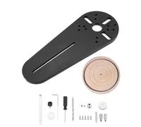QWORK® Plantilla circular para corte circular, compatible con Bosch RT0700C DRT50 Makita GMR1, fresadora eléctrica para madera, diámetro de corte de 2 cm a 68 cm