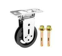 QWORK® Polea gimnasio 180° giratorio, Polea Rueda con hardware de instalación para gimnasio y casa (Capacidad máxima 500 kg)