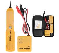 QWORK® Probador de continuidad, rastreador de cables RJ11, detector de cables y generador de tonos, para localización y prueba de líneas telefónicas (baterías no incluidas)