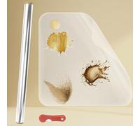 QWORK® Protector Pared electrostática, 200 cm x 40 cm Transparente Protector Pared no Adhesiva