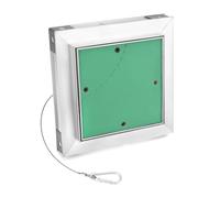 QWORK® Puerta revisión Trampilla inspección, 15 x 15 cm, marco de aluminio, yeso 12,5 mm