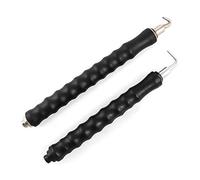QWORK Rebar Wire Twister, Gancho para Atar Barras de Refuerzo con Mango de Plástico Suave, 2 Piezas (30cm + 25cm)