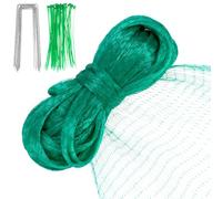 QWORK® Red de protección 2 x 15 m, Red de protección contra pájaros, Red de Nylon Recortable, Red para Plantas, para jardín, Estanque, balcón