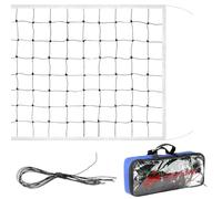 QWORK® Red de Voleibol Plegable, 9.5 m x 1 m Red de Voleibol de Tamaño Estándar con Bolsa de Transporte, Red Voley Playa, para Interior/Exterior