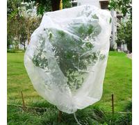 QWORK® Red protección para árboles frutales, 200x240cm Red antipajaros con cordón y Cremallera, para arándanos, Fresas, Verduras