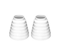 QWORK Reductor en línea de conductos, paquete de 2 conectores universales de 3 4 5 6 pulgadas para adaptador de ventilación de manguera de plástico reductor de tubería