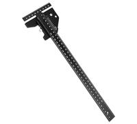 QWORK® Regla en T para carpintería, aleación de aluminio, regla de ángulo de carpintero, trazador de carpintería, 0-300 mm