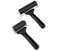 QWORK® Rodillo de goma, rodillo de pegamento, Herramientas de Impresión, Tinta y Estampado, 6 cm+10 cm