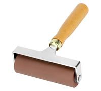QWORK Rodillo de goma suave, herramienta de grado profesional de 4 pulgadas para impresión, tinta, estampado, construcción de cinta antideslizante