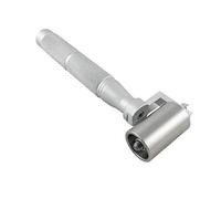 QWORK® Rodillo de Presión para Papel Pintado, Rodillo de Papel Tapiz Acero Inoxidable con Mango de Antideslizante (40 mm)