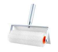QWORK® Rodillo de ventilación de 25 cm con protección contra salpicaduras, longitud de púas de 21 mm, para eliminar burbujas y para superficies lisas