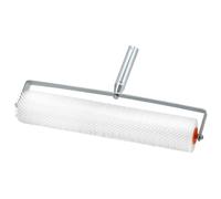 QWORK® Rodillo de ventilación de 50 cm con protección contra salpicaduras, longitud de púas de 21 mm, para eliminar burbujas y para superficies lisas