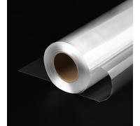 QWORK® Rollo de envoltura de celofán, 86 cm x 35 m, papel de regalo transparente, papel regalo rollo, para envolver flores, regalos