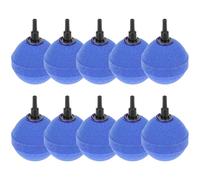 QWORK® Set de 10 difusores de Aire para acuarios 5 cm Azul - Piedra de oxígeno para estanques y acuarios