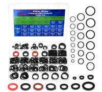 QWORK® Set de 610 piezas de arandelas de caucho nitrílico, 10 tamaños de sellos para mangueras de agua y kit de 20 tamaños de juntas tóricas