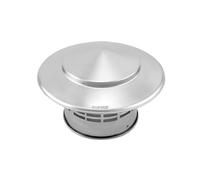QWORK® sombrerete chimenea de 110 MM de acero inoxidable 304, cubierta de chimenea, campana de ventilación, tapas de chimenea