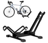 QWORK® Soporte bicicleta independiente, porte de bicicleta plegable 20-29 pulgadas, para garaje y tienda de bicicletas
